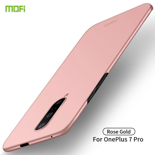 For Oneplus7 Pro MOFI Frosted PC Ultra-thin Hard Case(Rose gold) - OnePlus Cases by MOFI | Online Shopping South Africa | PMC Jewellery