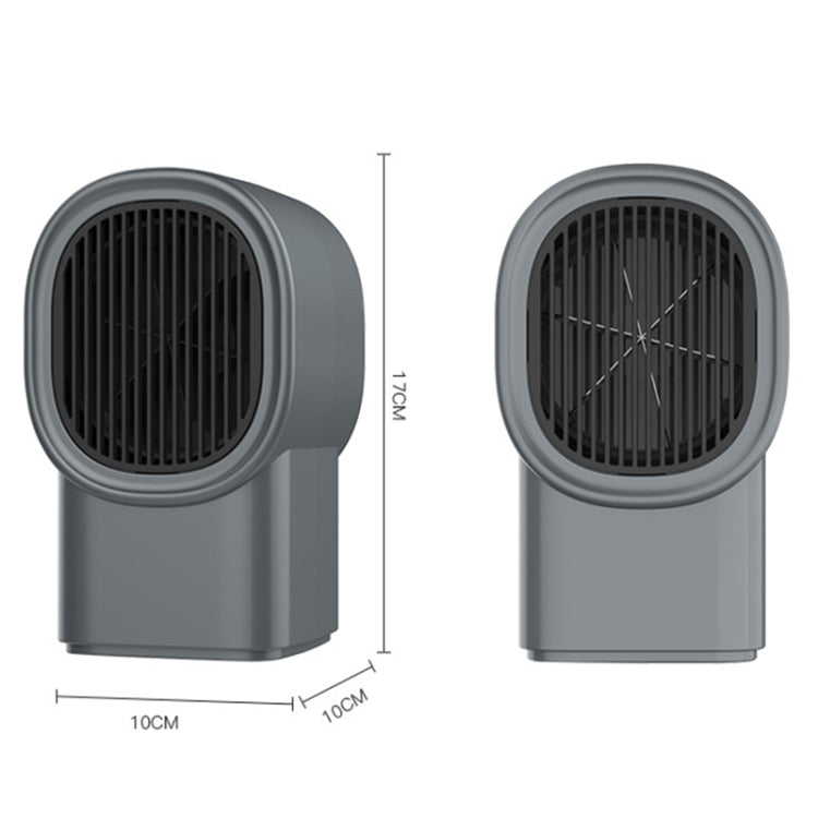 Home Heater Dormitory Small Silent Hot Air Blower(Gray) - Electric Heaters by PMC TechLife | Online Shopping South Africa | PMC TechLife | Buy Now Pay Later Mobicred