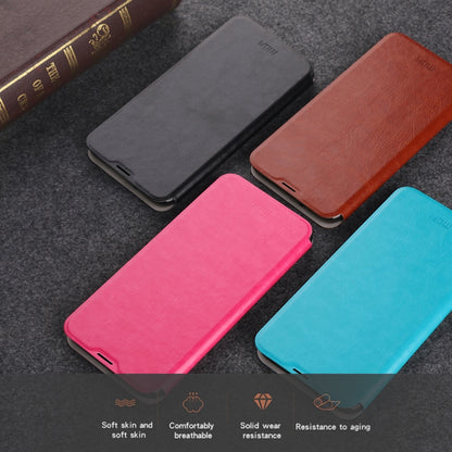 For Xiaomi RedMi 8A MOFI Rui Series Classical Leather Flip Leather Case With Bracket Embedded Steel Plate All-inclusive(Brown) - Xiaomi Cases by MOFI | Online Shopping South Africa | PMC Jewellery