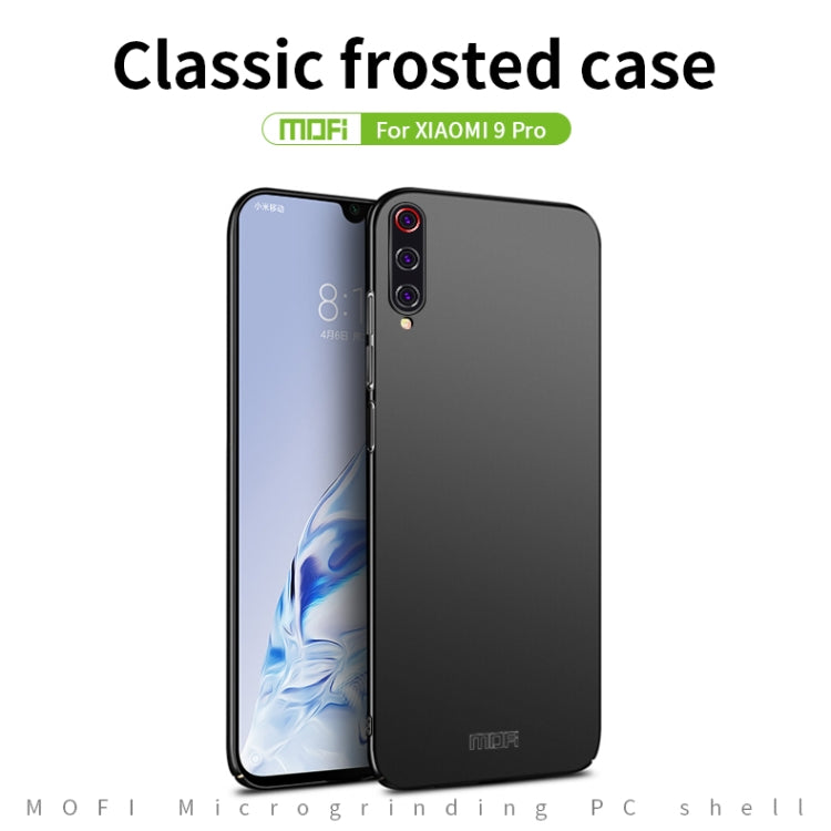 For Xiaomi Mi 9 Pro MOFI Frosted PC Ultra-thin Hard Case(Black) - Xiaomi Cases by MOFI | Online Shopping South Africa | PMC Jewellery