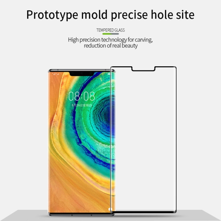 For Huawei Mate 30 Pro MOFI 9H 3D Explosion Proof Thermal Bending Full Screen Covered With Tempered Glass Film(Black) - Huawei Tempered Glass by MOFI | Online Shopping South Africa | PMC Jewellery | Buy Now Pay Later Mobicred