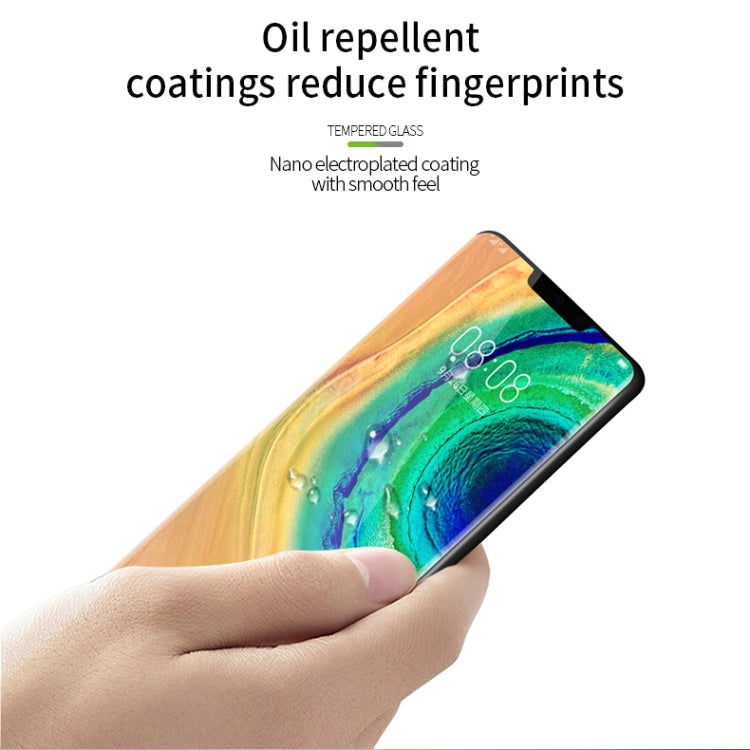 For Huawei Mate 30 Pro MOFI 9H 3D Explosion Proof Thermal Bending Full Screen Covered With Tempered Glass Film(Black) - Huawei Tempered Glass by MOFI | Online Shopping South Africa | PMC Jewellery | Buy Now Pay Later Mobicred