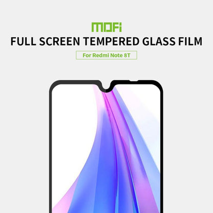 For Xiaomi Redmi Note 8T MOFI 9H 2.5D Full Screen Tempered Glass Film(Black) -  by MOFI | Online Shopping South Africa | PMC Jewellery