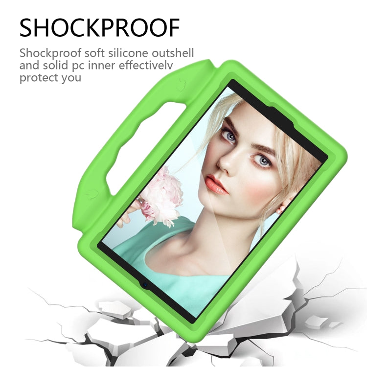 For Samsung Galaxy Tab A 8.0 2019 / T290 Thumb Bracket EVA Shockproof Tablet Case(Green) - Other Galaxy Tab PC by PMC Jewellery | Online Shopping South Africa | PMC Jewellery