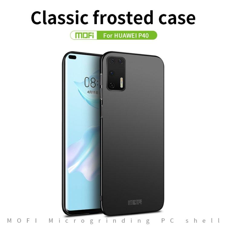 For Huawei P40 MOFI Frosted PC Ultra-thin Hard Case(Black) - Huawei Cases by MOFI | Online Shopping South Africa | PMC TechLife