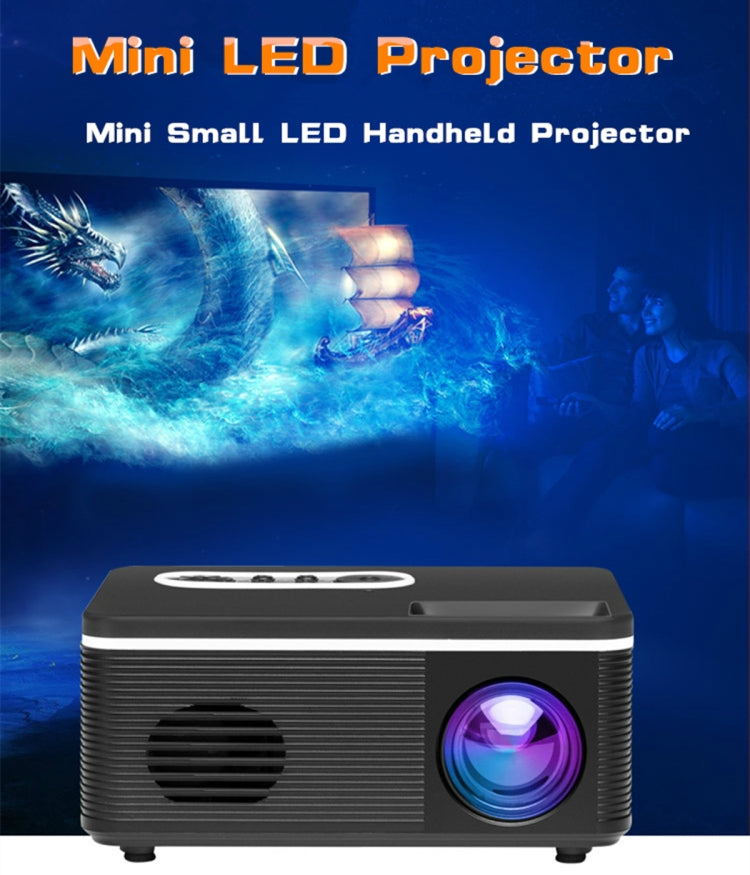 S361 80 lumens 320 x 240 Pixel Portable Mini Projector, Support 1080P, UK Plug(White) - LED Projector by PMC Jewellery | Online Shopping South Africa | PMC Jewellery | Buy Now Pay Later Mobicred