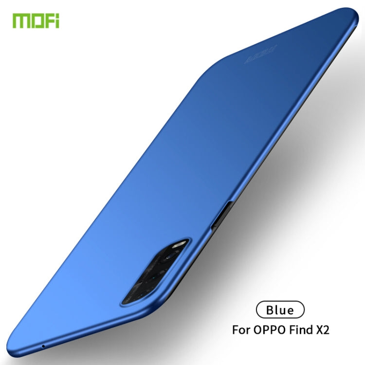For OPPO Find X2 MOFI Frosted PC Ultra-thin Hard Case(Blue) - OPPO Cases by MOFI | Online Shopping South Africa | PMC Jewellery