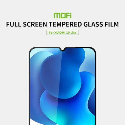 For Xiaomi 10 Lite MOFI 9H 2.5D Full Screen Tempered Glass Film(Black) -  by MOFI | Online Shopping South Africa | PMC Jewellery