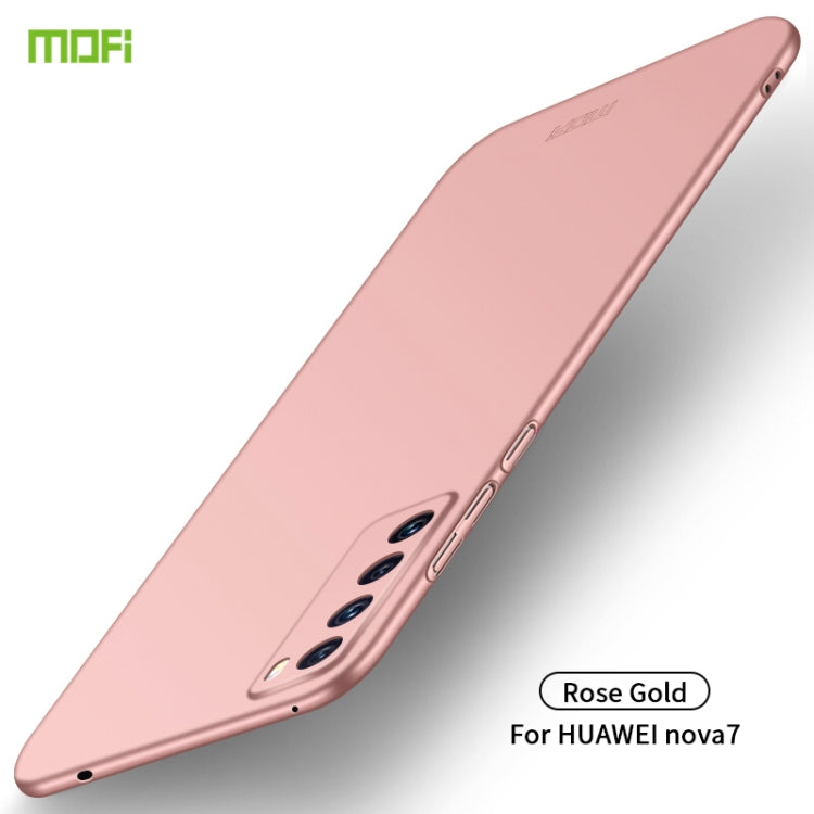 For Huawei Nova 7 MOFI Frosted PC Ultra-thin Hard Case(Rose gold) - free shipping - PMC TechLife - Order now!