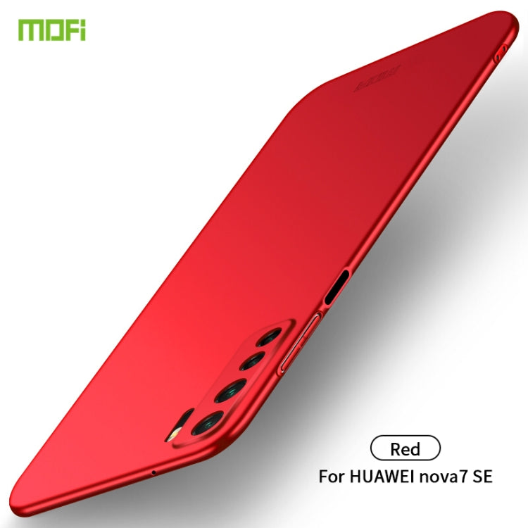 For Huawei Nova 7 SE MOFI Frosted PC Ultra-thin Hard Case(Red) - Huawei Cases by MOFI | Online Shopping South Africa | PMC Jewellery