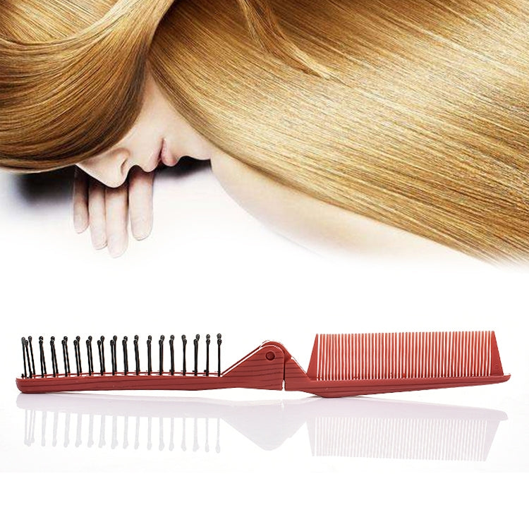 Portable Travel Folding Comb Anti-static Massage Comb(Yellow Wood Grain) - free shipping - PMC TechLife - Order now!