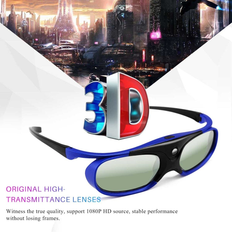 Universal Battery DLP Active Shutter 3D Glasses 96-144Hz For XGIMI Optoma Acer Viewsonic Home Theater Projector 3D TV - VR Headset by PMC TechLife | Online Shopping South Africa | PMC TechLife | Buy Now Pay Later Mobicred