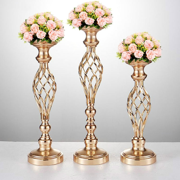 Gold Plated Wrought Iron Candlestick Window Wedding Props Decoration, Size:48cm - Candles & Candle Holders by PMC Jewellery | Online Shopping South Africa | PMC Jewellery