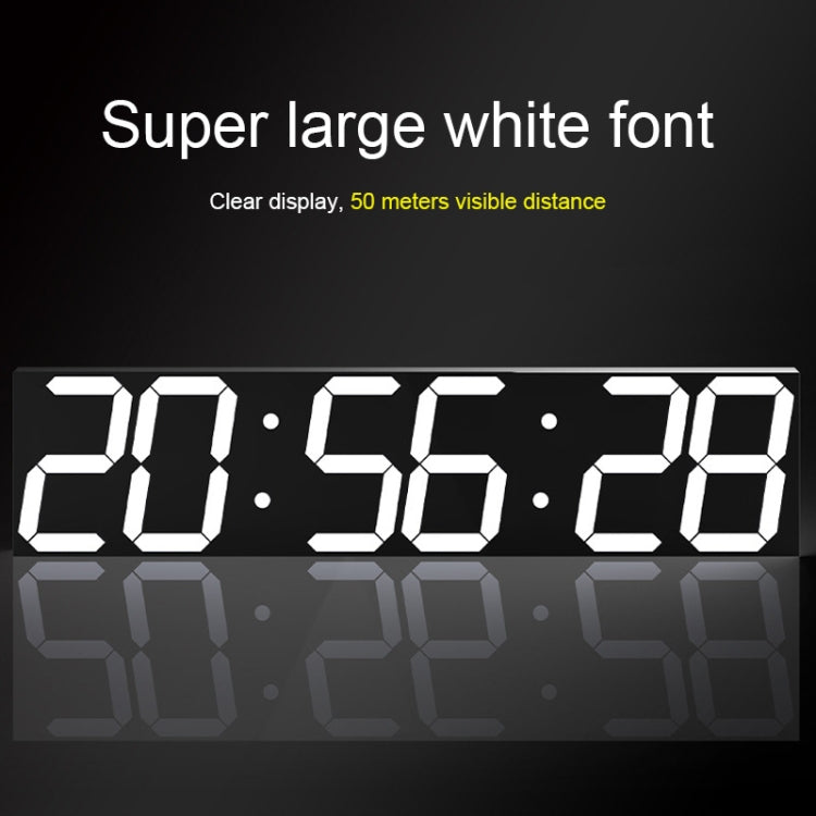 Multifunctional LED Wall Clock Creative Digital Clock, Style:Hollow Remote Control(Gold Font) - free shipping - PMc TechLife - Order now!
