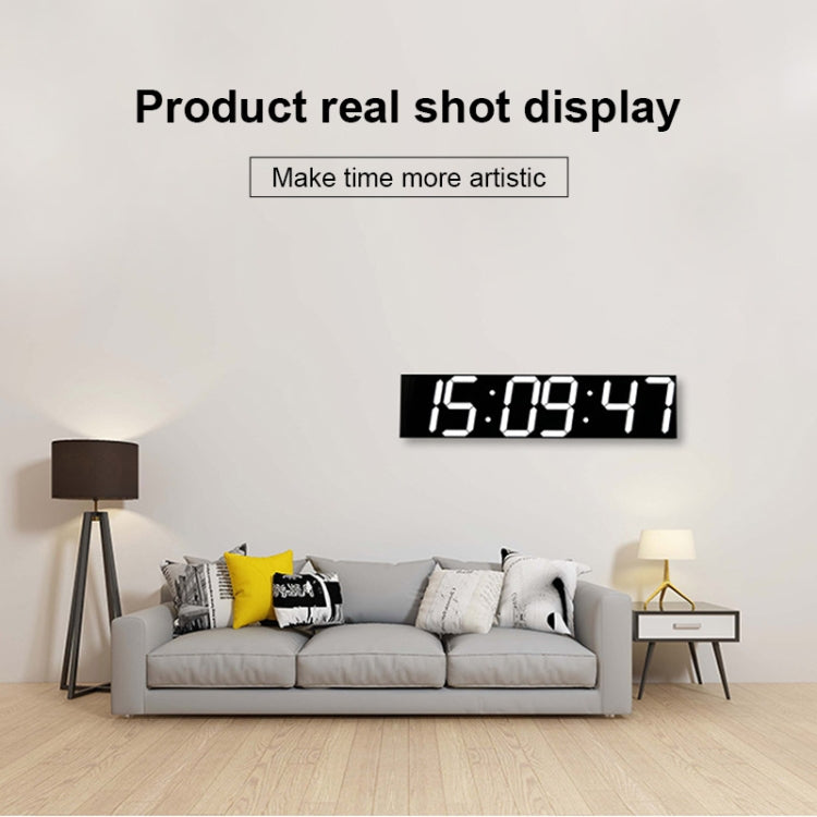 Multifunctional LED Wall Clock Creative Digital Clock, Style:Sealed Box Remote Control(Red Font) - free shipping - PMc TechLife - Order now!