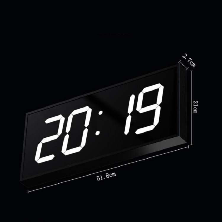 LED Large Screen Digital Electronic Clock Remote Control Double-sided Wall Clock (Red) - free shipping - PMc TechLife - Order now!