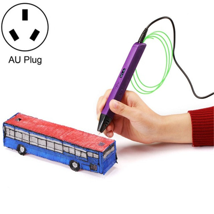 RP800A Childrens Educational Toys 3D Printing Pen, Plug Type:AU Plug(Purple) - 3D Printer by PMC Jewellery | Online Shopping South Africa | PMC Jewellery | Buy Now Pay Later Mobicred