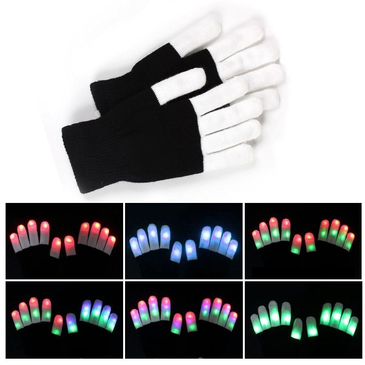 LED Colorful Luminous Performance Gloves Children Gloves, One Pair, Suitable Age:About 10 Years Old(Black) - Children Gloves by PMC Jewellery | Online Shopping South Africa | PMC Jewellery | Buy Now Pay Later Mobicred