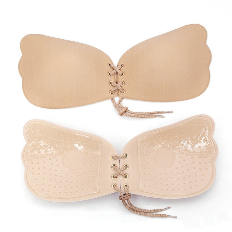 Pull Rope Wing Invisible Underwear Without Steel Ring Pull Rope Silicone Invisible Nubra, Cup Size:C(Skin Color) - free shipping - PMC TechLife - Order now!