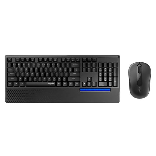 Rapoo 1860Pro Lightweight Portable Computer Notebook Office Home 2.4G Wireless High-efficiency Energy-saving Wireless Optical Keyboard and Mouse Set(Black) - Wireless Keyboard by Rapoo | Online Shopping South Africa | PMC Jewellery | Buy Now Pay Later Mobicred