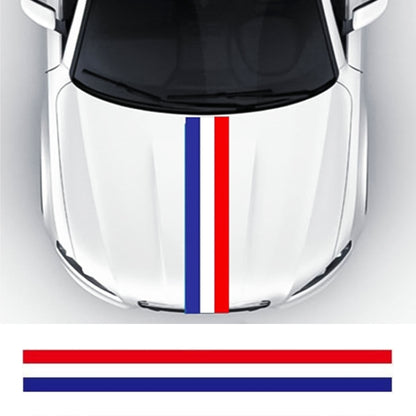 Flag Striped Car Hood Vinyl Sticker Body Decal(france) - Decorative Sticker by PMC Jewellery | Online Shopping South Africa | PMC Jewellery | Buy Now Pay Later Mobicred