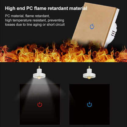 Recessed One-way Touch Switch Sensor Control  Lamp Switch(White) - Switch by PMC Jewellery | Online Shopping South Africa | PMC Jewellery | Buy Now Pay Later Mobicred