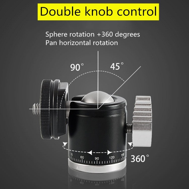 BEXIN K-19 Multifunctional Aluminum Alloy Cold Shoe Ball Head Tripod Mount - free shipping - PMC TechLife - Order now!