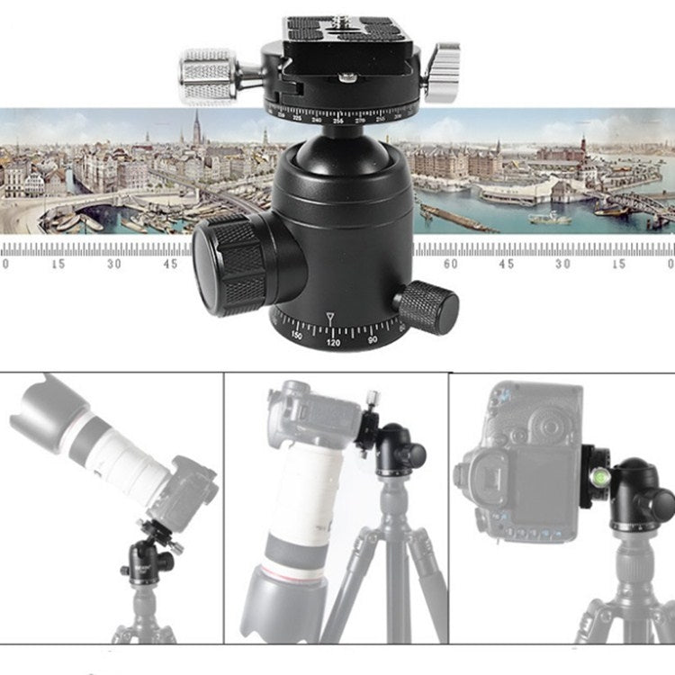 BEXIN 720 Degree Rotation Panoramic Aluminum Alloy Tripod Ball Head with Quick Release Plate - free shipping - PMC TechLife - Order now!