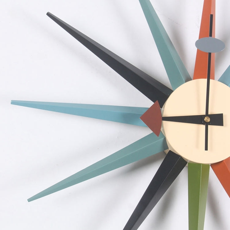 48cm Simple Modern Sun Clock Creative Home Accessories Wall Clock(Log Color Pole) - Wall Clock by PMc TechLife | Online Shopping South Africa | PMc TechLife | Buy Now Pay Later Mobicred