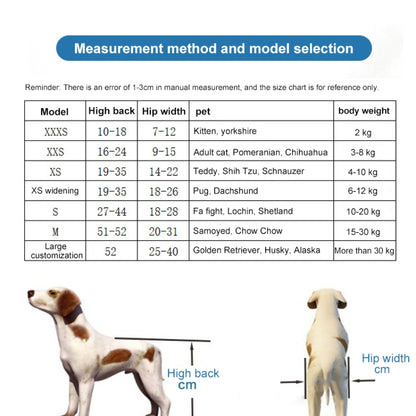 Pet Wheelchair Disabled Dog Old Dog Cat Assisted Walk Car Hind Leg Exercise Car For Dog/Cat Care, Size:M - Training Aids by PMC Jewellery | Online Shopping South Africa | PMC Jewellery | Buy Now Pay Later Mobicred