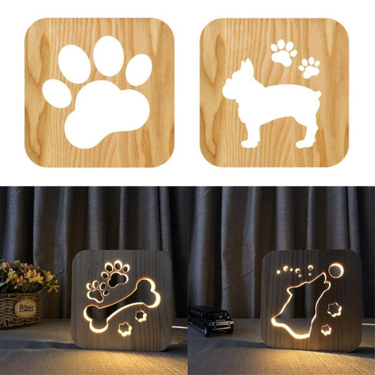 Creative Shape Wooden Night Lamp Bedroom Decoration Warm Light LED(Bones) - Novelty Lighting by PMC TechLife | Online Shopping South Africa | PMC TechLife | Buy Now Pay Later Mobicred