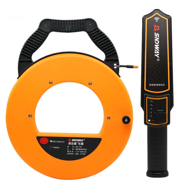 SNDWAY Pipe Scanner Thickness PVC Pipe Blockage Width Measuring Instrument, Specification:SW720 Standard (20 meters) - Coating Thickness Gauge by SNDWAY | Online Shopping South Africa | PMC Jewellery | Buy Now Pay Later Mobicred