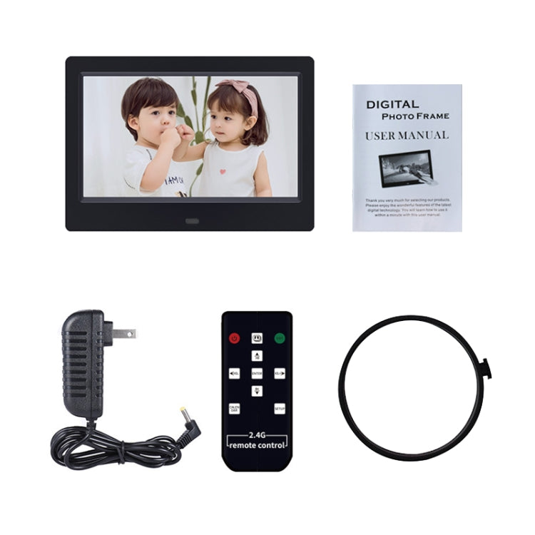 DPF-706-2.4G 7 inch Digital Photo Frame LED Wall Mounted Advertising Machine, Plug:AU Plug(White) - 1.5-7.0 inch by PMC Jewellery | Online Shopping South Africa | PMC Jewellery | Buy Now Pay Later Mobicred