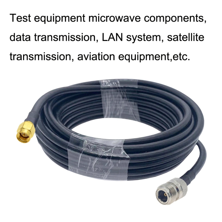 SMA Male to N Female RG58 Coaxial Adapter Cable, Cable Length:10m - Connectors by PMC Jewellery | Online Shopping South Africa | PMC Jewellery | Buy Now Pay Later Mobicred