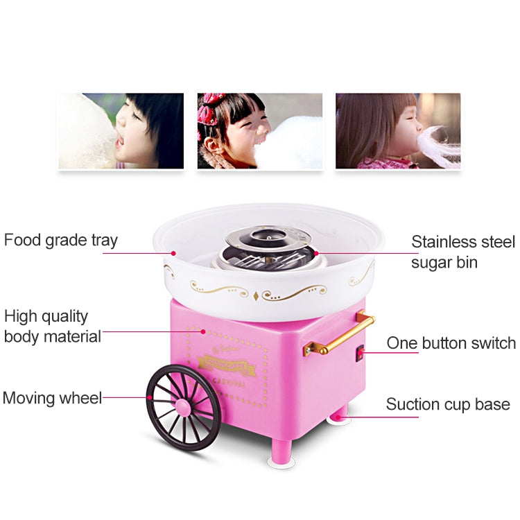 Retro Trolley Mini Cotton Candy Machine, Specification:National Standard 220 V(Red) - free shipping - PMC TechLife - Order now!