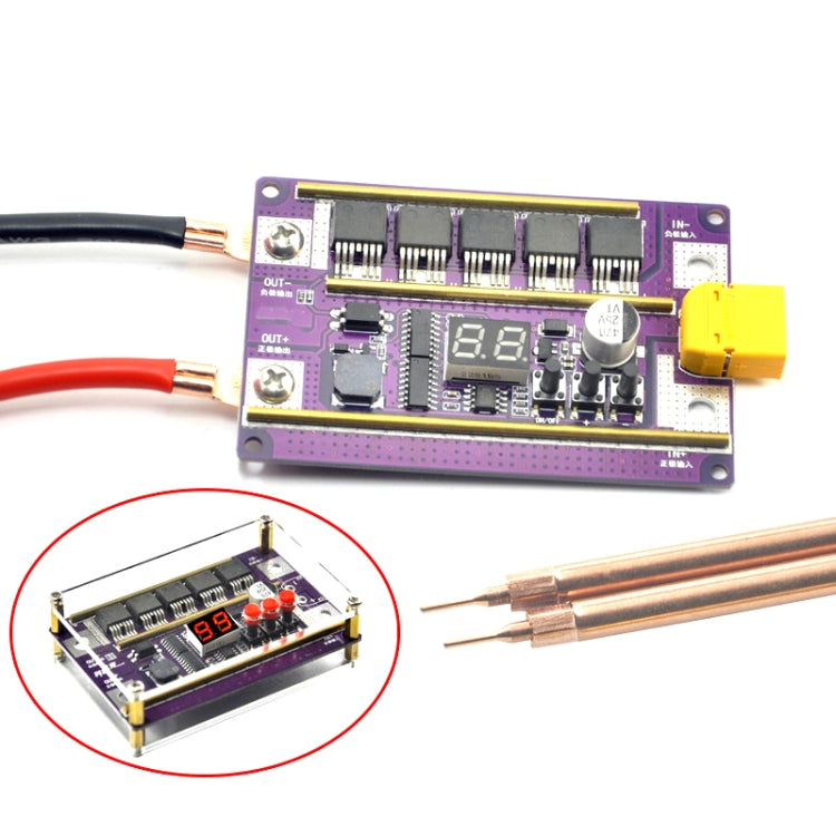 Model Airplane Battery Version 12V Digital Display DIY Battery Spot Welding Machine Pen Control, Style:6 Square Pen With Case - Others by PMC TechLife | Online Shopping South Africa | PMC TechLife | Buy Now Pay Later Mobicred