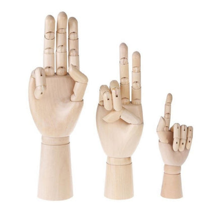 Wooden Doll Hand Joint Movable Hand Model Wooden Hand Art Sketch Tool, Size:7 Inch(Left  Hand) - Teaching Resources by PMC Jewellery | Online Shopping South Africa | PMC Jewellery