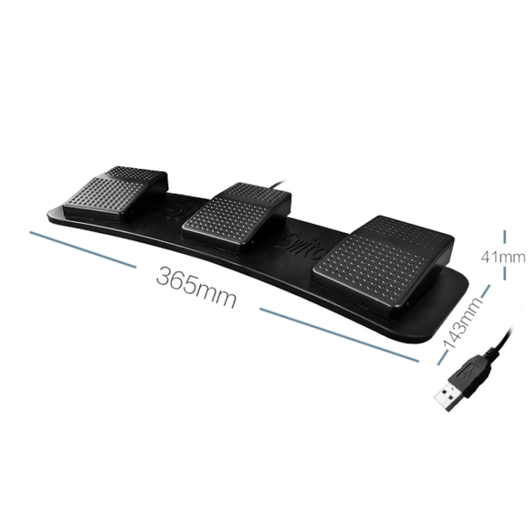 Pcsensor FS23 CF Foot Pedal Switch Keyboard Control Mouse Game Combo Pedal(Photoelectric Mute) - Other by Pcsensor | Online Shopping South Africa | PMC Jewellery | Buy Now Pay Later Mobicred