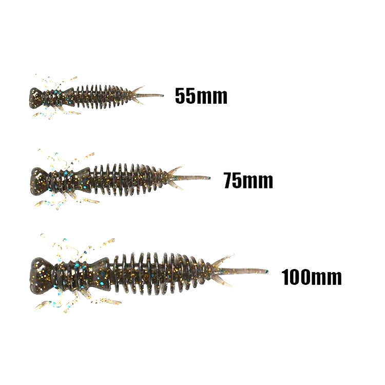 15 PCS 8-color Larvae Silicone Soft Bait Lure Bait, Size:75MM(Pink) - Fishing Lures by PMC TechLife | Online Shopping South Africa | PMC TechLife | Buy Now Pay Later Mobicred