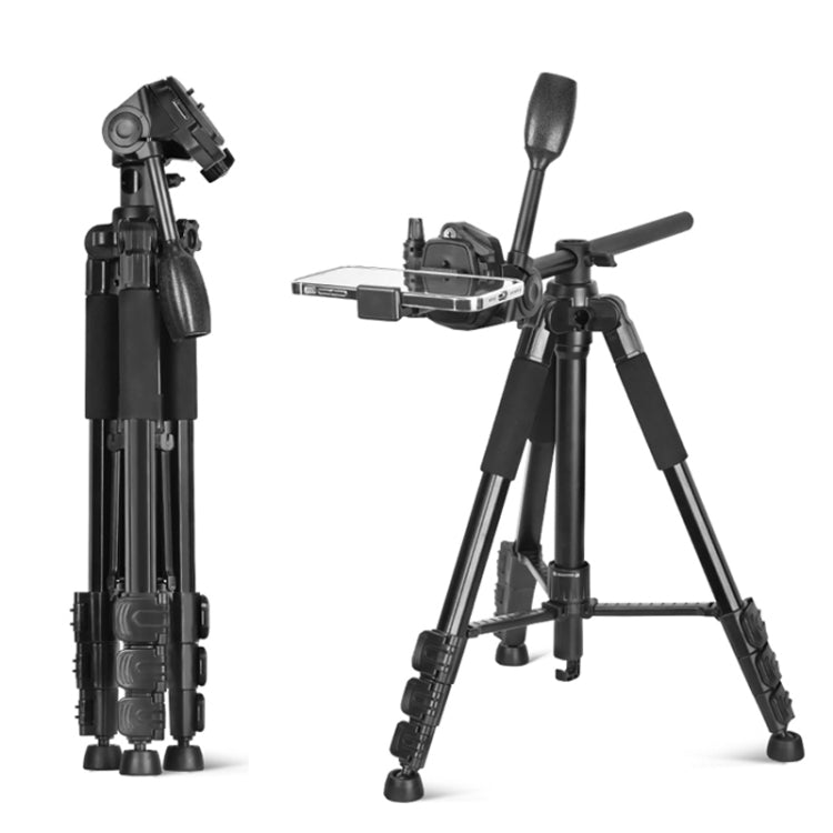QingZhuangShiDai Q111H Aluminum Alloy Mobile Phone Camera Photography Tripod(Black) - free shipping - PMC TechLife - Order now!