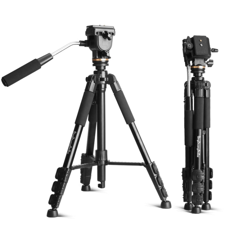 QingZhuangShiDai Q111S Aluminum Alloy Mobile Phone Camera Photography Tripod(Black) - free shipping - PMC TechLife - Order now!