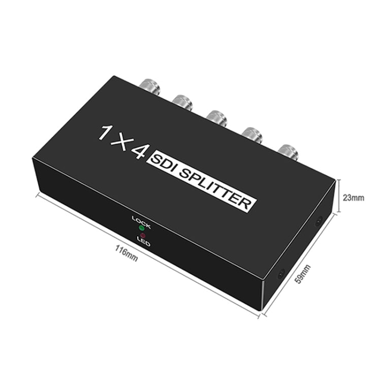 1 In 4 Out SD-SDI / HD-SDI / 3G-SDI Distribution Amplifier Video SDI Splitter(US Plug) - free shipping - PMC Jewellery - Order now!