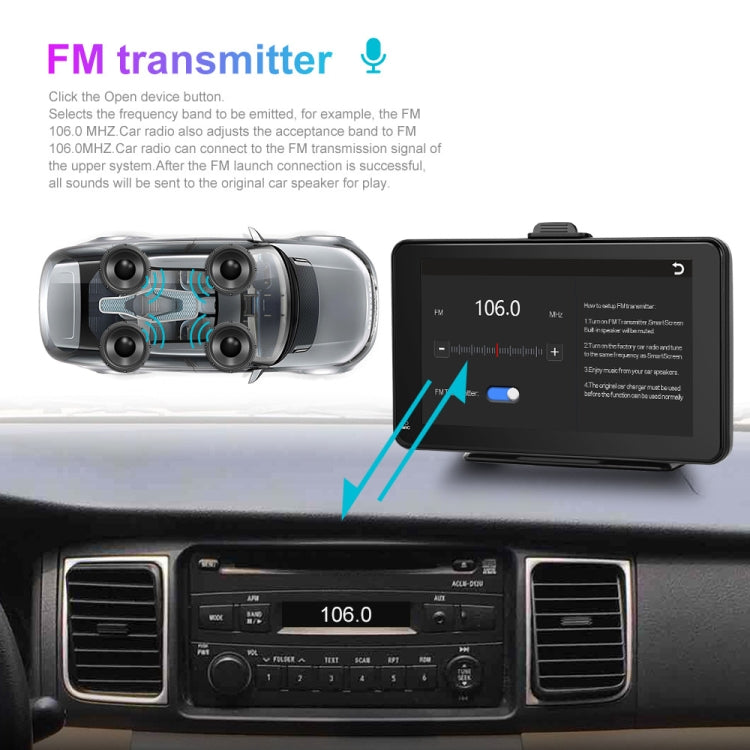 A3135 7 Inch HD Wired Smart Screen With Wireless CarPlay + Android Auto + Android With With 32G Memory Card - Car MP3 & MP4 & MP5 by PMC TechLife | Online Shopping South Africa | PMC TechLife | Buy Now Pay Later Mobicred