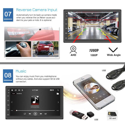 A2798 9 Inch Android WiFi 2+32G Central Control Large screen Universal Car Navigation Reversing Video Player, Style:Standard - Car MP3 & MP4 & MP5 by PMC Jewellery | Online Shopping South Africa | PMC Jewellery | Buy Now Pay Later Mobicred