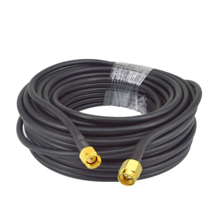 SMA Male To RP-SMA Male RG58 Coaxial Adapter Cable, Cable Length:10m - Connectors by PMC Jewellery | Online Shopping South Africa | PMC Jewellery | Buy Now Pay Later Mobicred