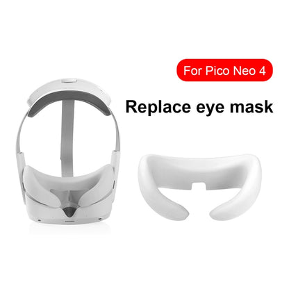 For Pico Neo 4 Silicone VR Glasses Eye Mask Face Eye Pad(White) - VR Accessories by PMC Jewellery | Online Shopping South Africa | PMC Jewellery | Buy Now Pay Later Mobicred