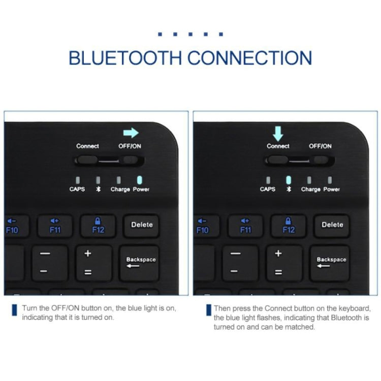 YS-001 9.7-10.1 Inch Tablets Phones Universal Mini Wireless Bluetooth Keyboard, Style:with Bluetooth Mouse(White) - Universal Keyboard by PMC TechLife | Online Shopping South Africa | PMC TechLife