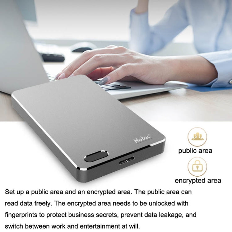 Netac K330 High Speed 2.5 Inch Encrypted Mobile Hard Drive, Capacity: 2TB - free shipping - PMC Jewellery - Order now!