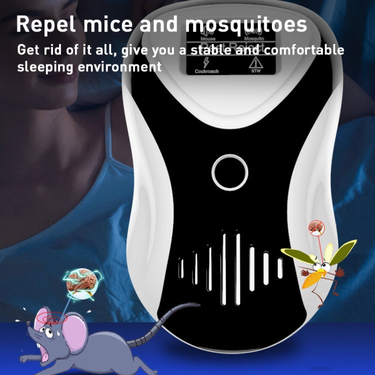 Ultrasonic Mouse Repeller Energy-Saving Silent Insect Repeller, Plug Type:UK Plug(Blue White) - Repellents by PMC Jewellery | Online Shopping South Africa | PMC Jewellery | Buy Now Pay Later Mobicred