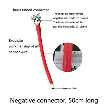 GSA-001 Car Ground Wire Battery Pile Head  Extension Cord Battery Connection Line 50cm(Negative) - Booster Cable & Clip by PMC Jewellery | Online Shopping South Africa | PMC Jewellery | Buy Now Pay Later Mobicred